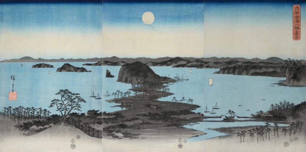 出版190年記念 渓斎英泉・歌川広重<br>木曽海道六拾九次之内―摺り違い 